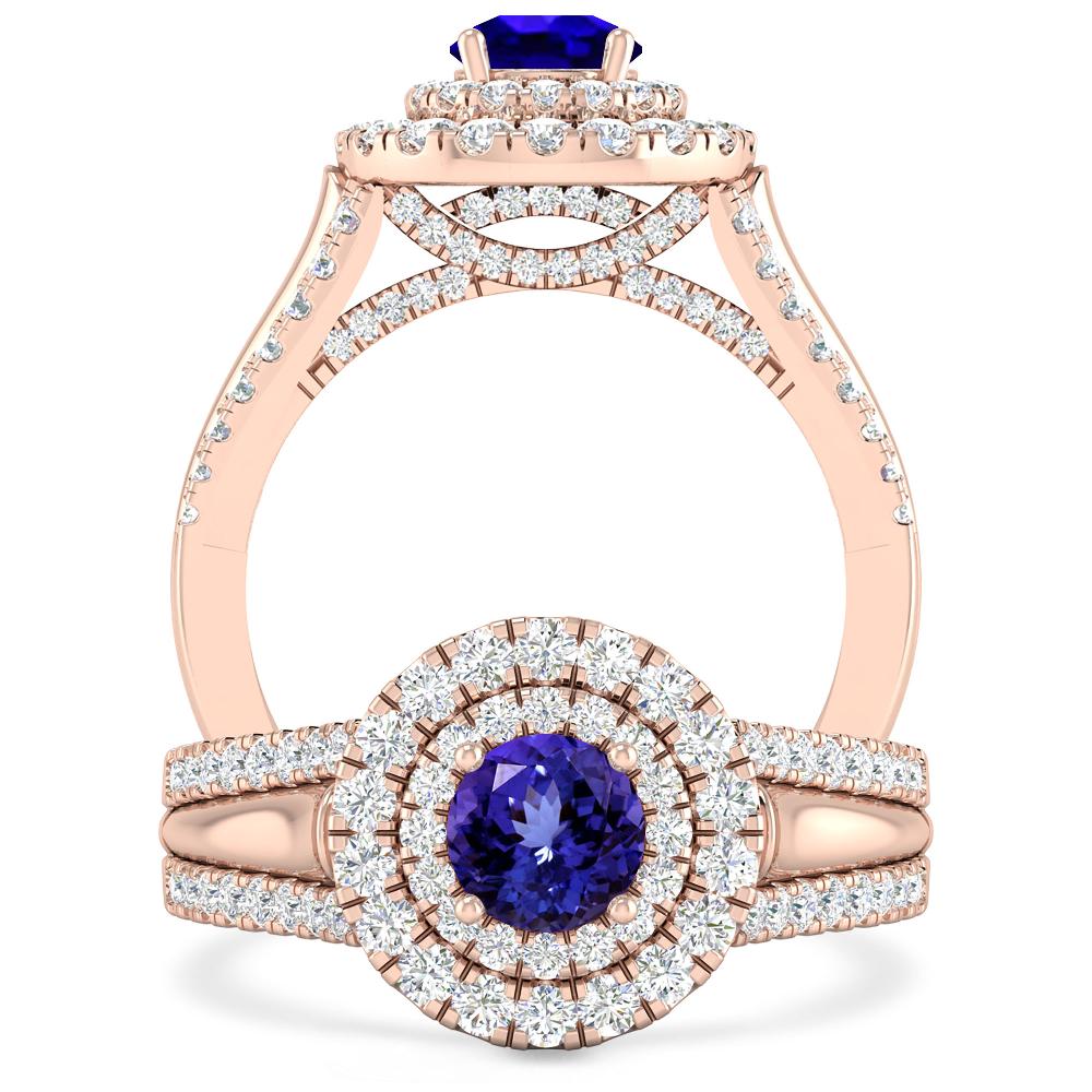 Rose Gold - Tanzanite