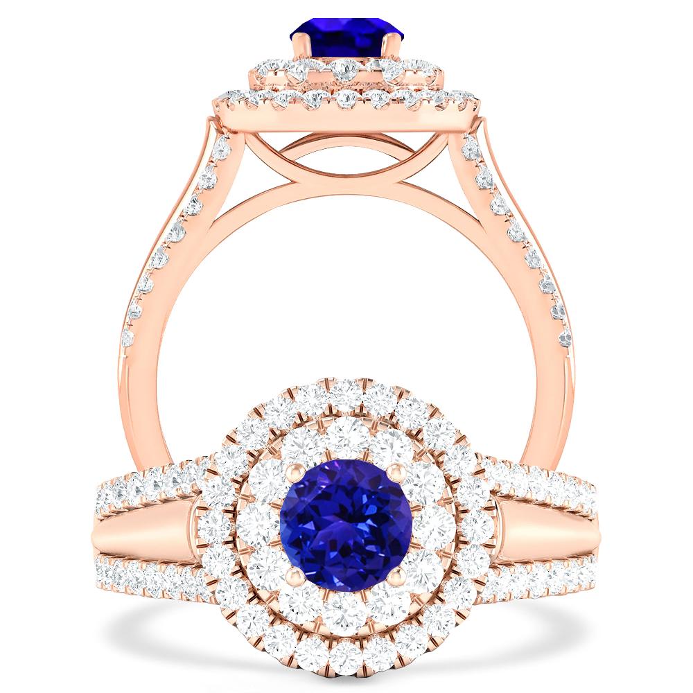 Rose Gold - Tanzanite