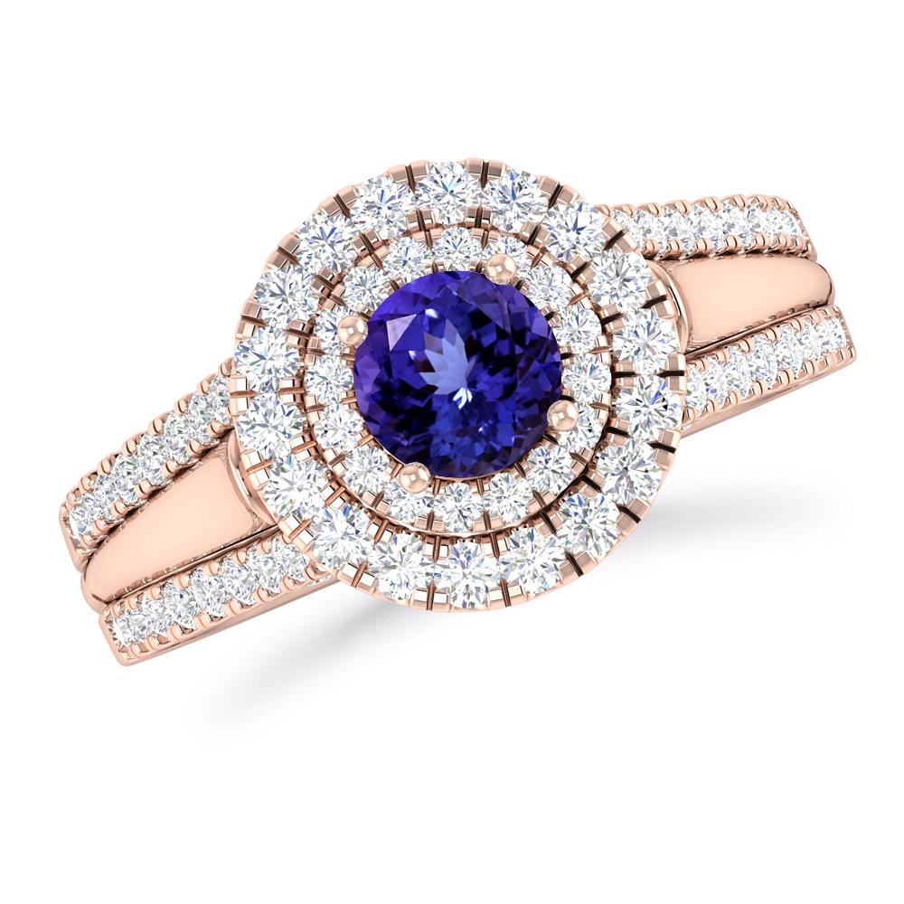 Rose Gold - Tanzanite