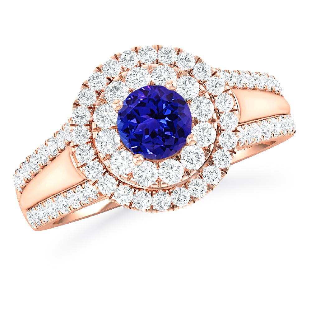 Rose Gold - Tanzanite