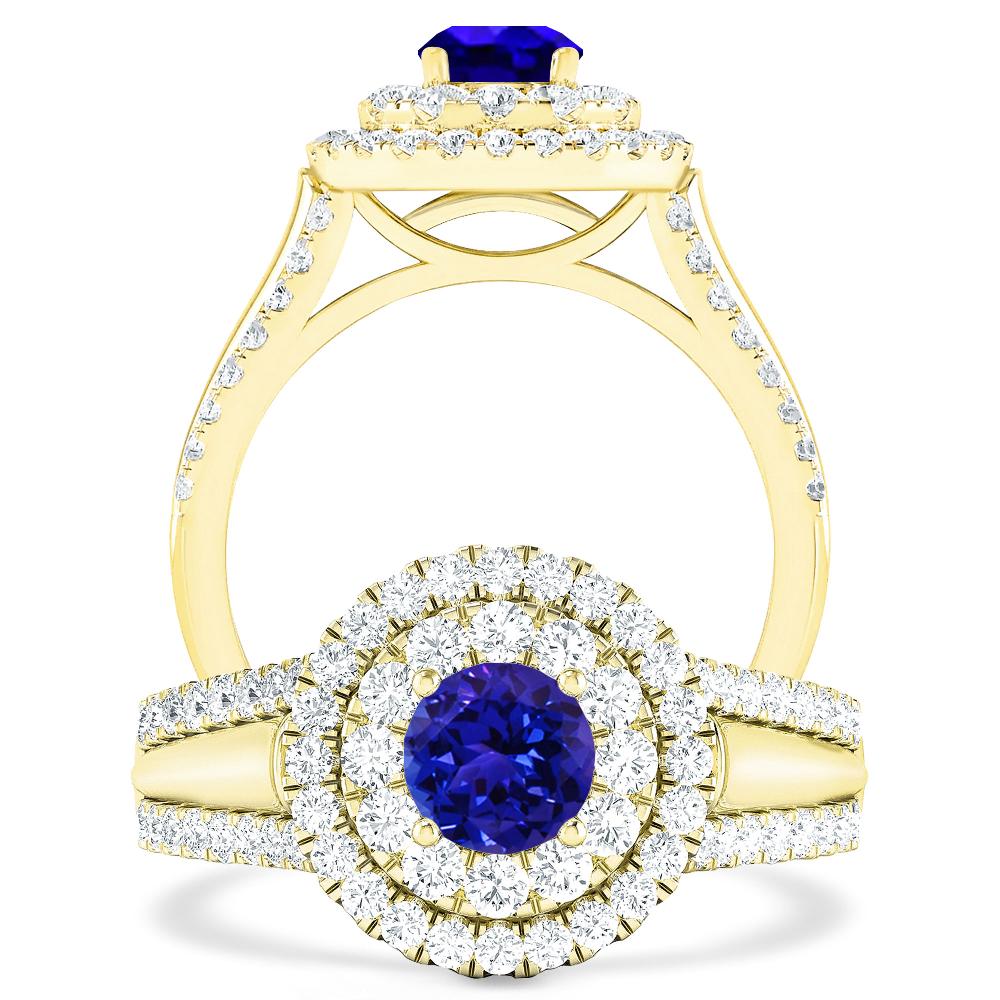 Yellow Gold - Tanzanite