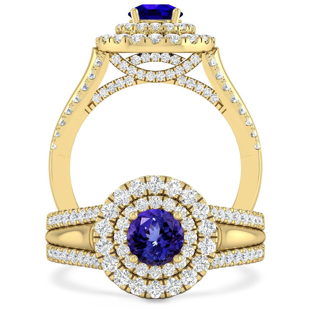 Yellow Gold - Tanzanite