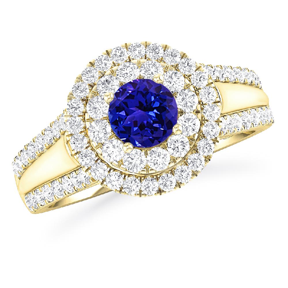 Yellow Gold - Tanzanite