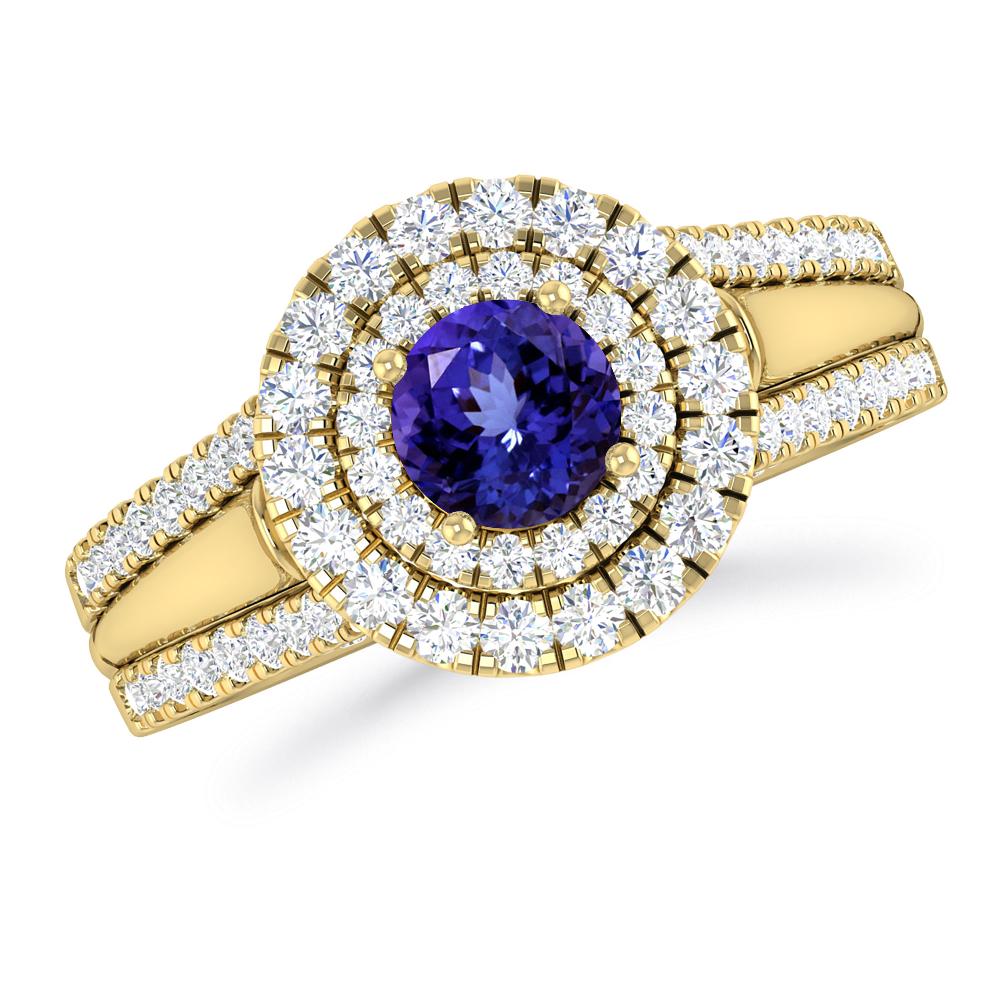 Yellow Gold - Tanzanite