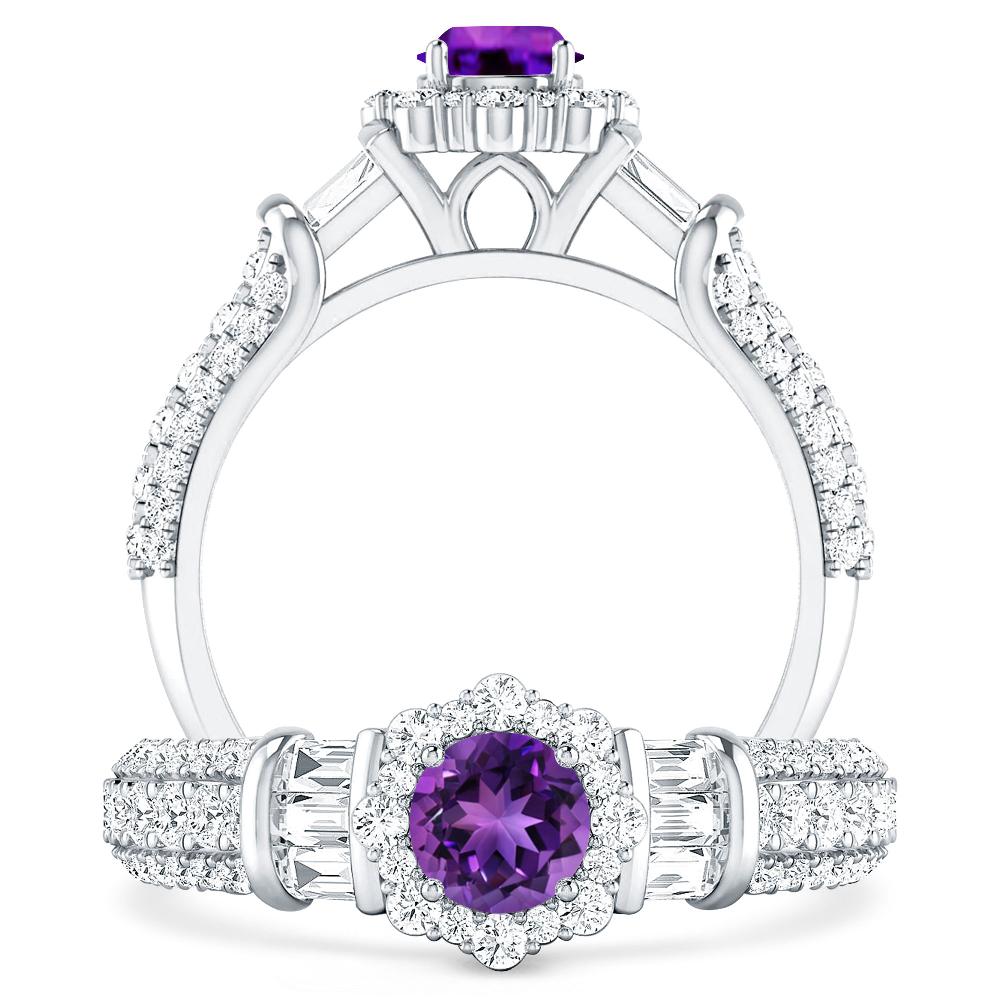 White Gold - Amethyst