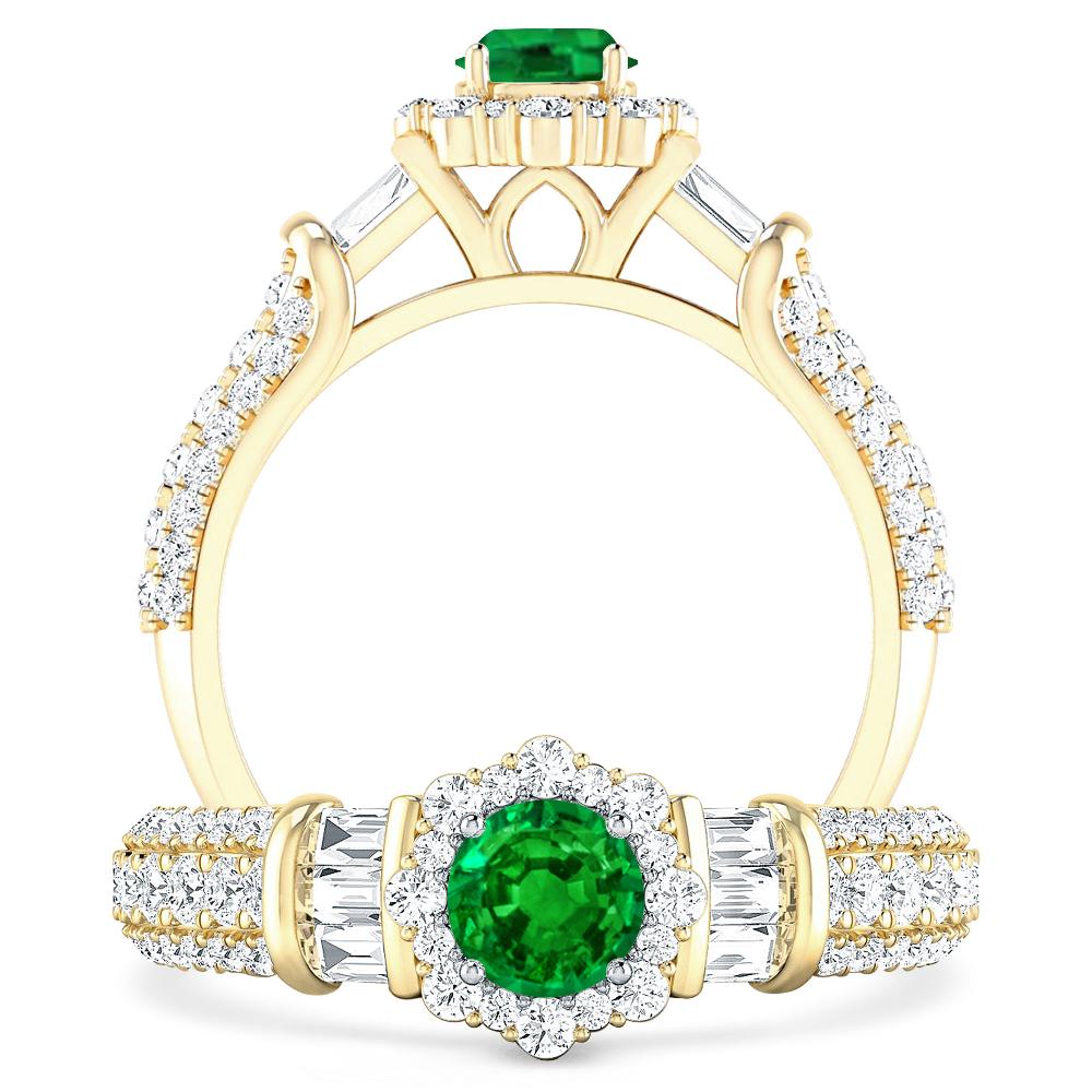 Yellow Gold - Emerald