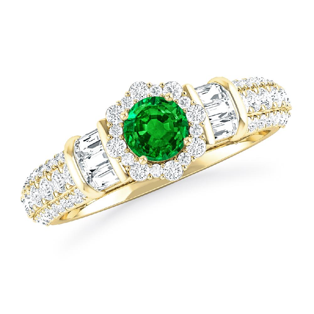 Yellow Gold - Emerald