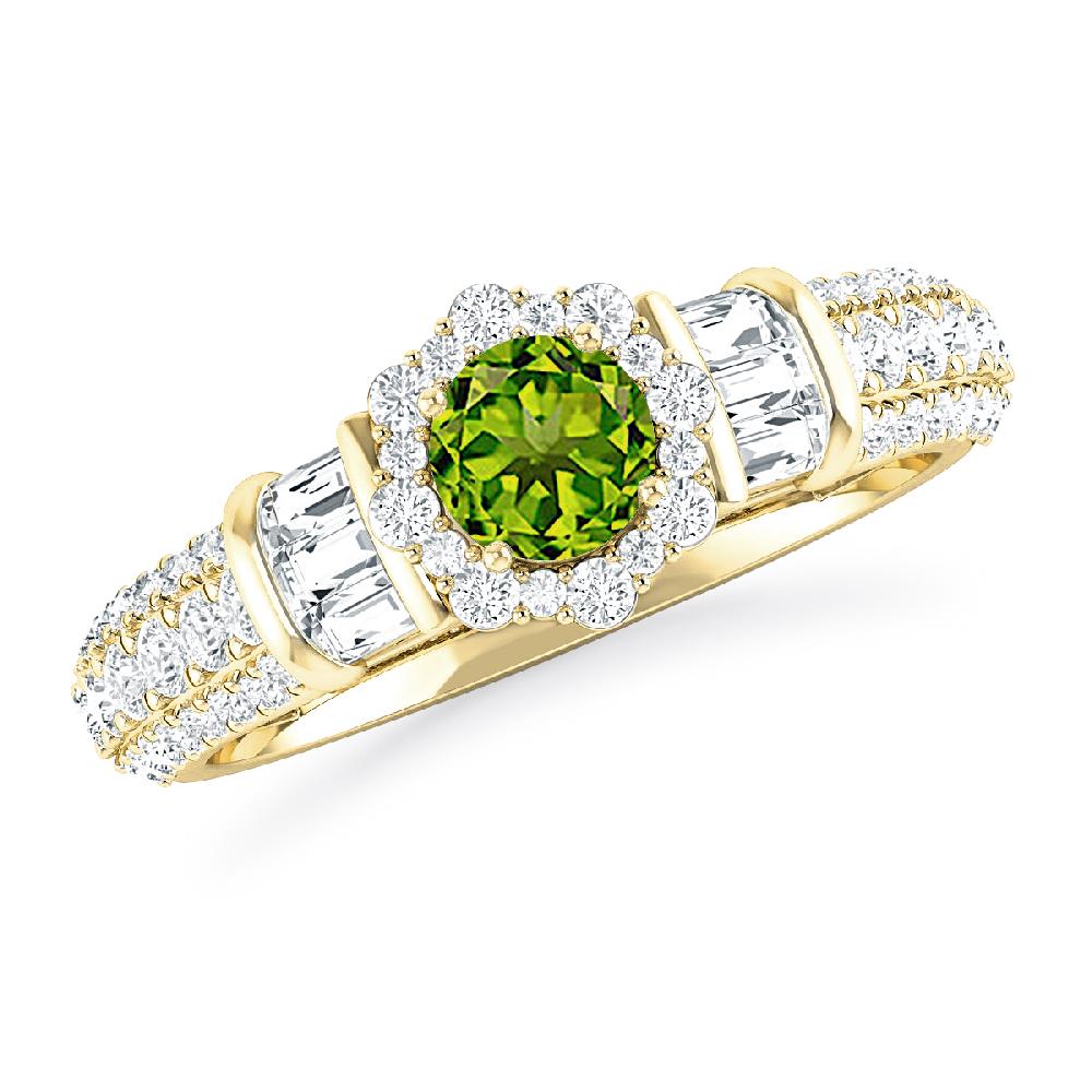 Yellow Gold - Peridot