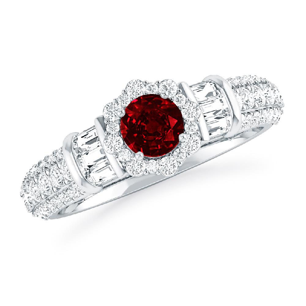 White Gold - Ruby