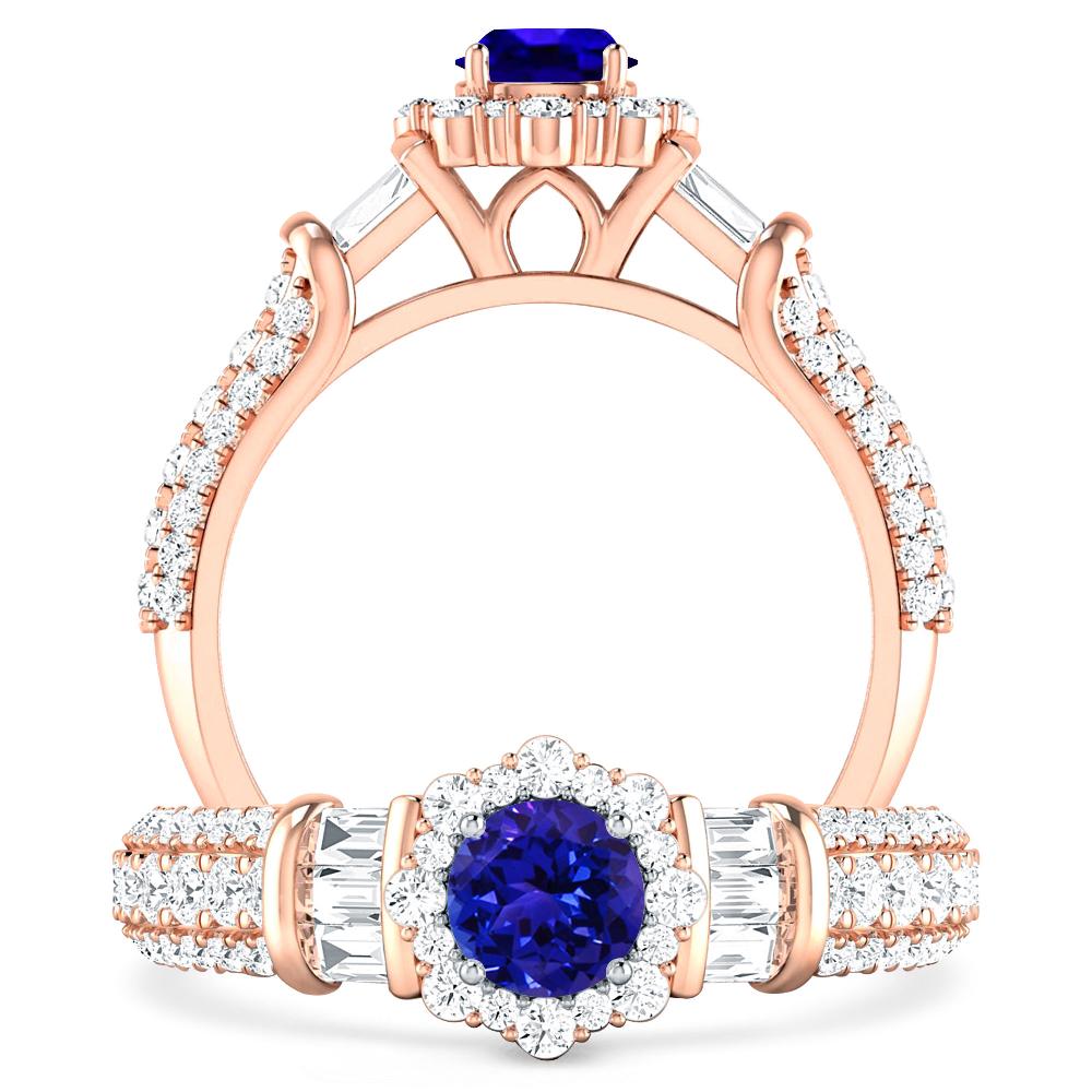 Rose Gold - Tanzanite