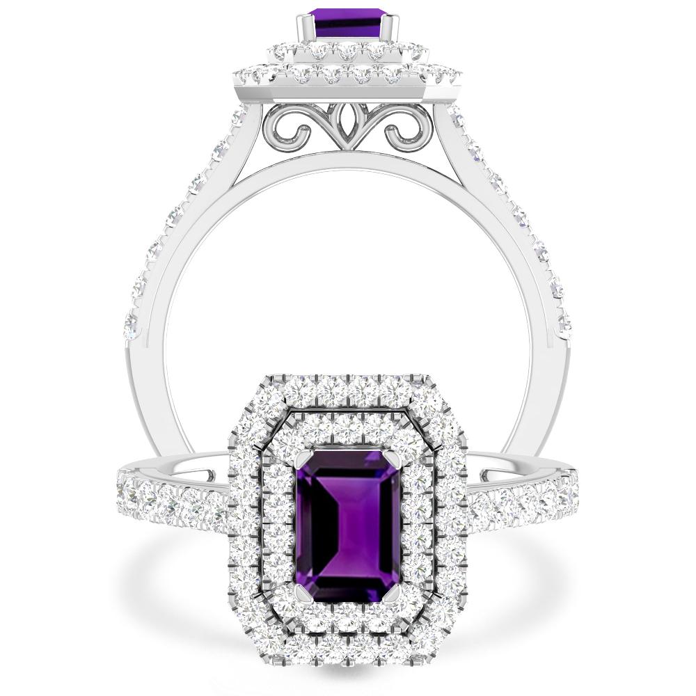 White Gold - Amethyst