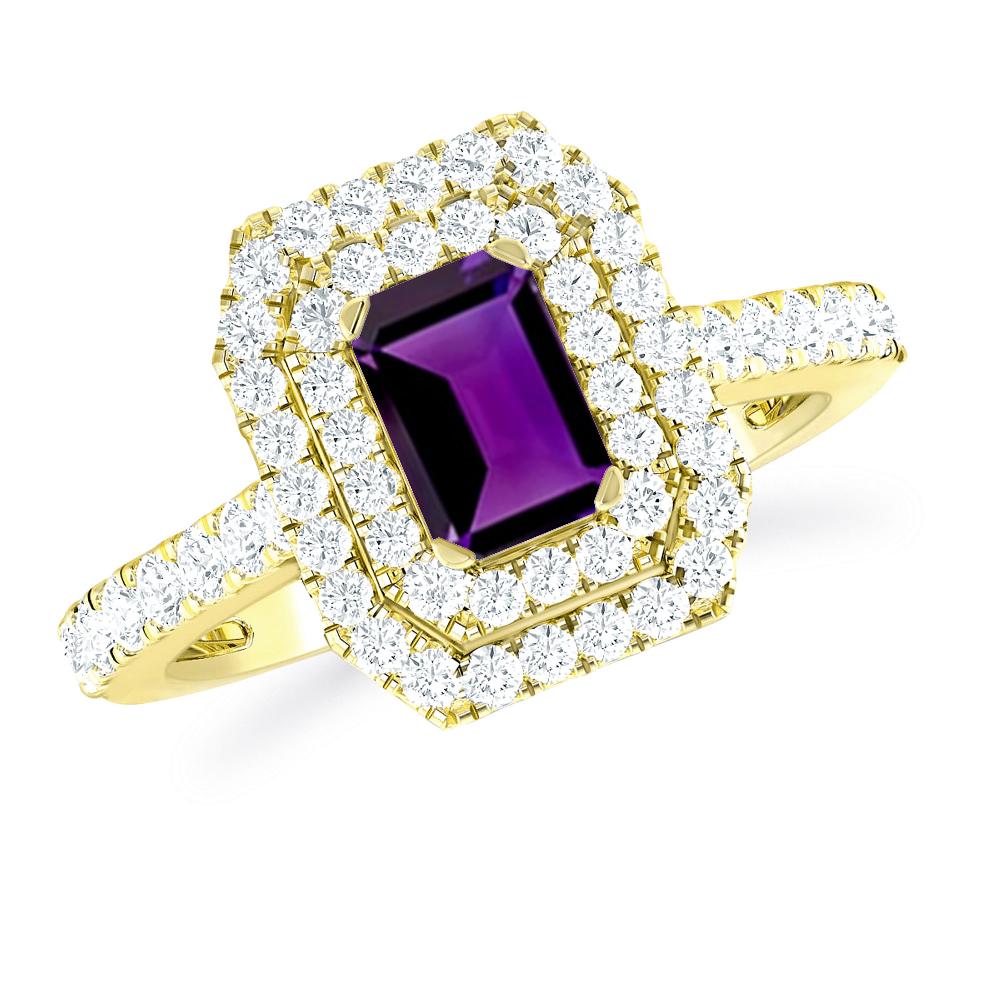 Yellow Gold - Amethyst