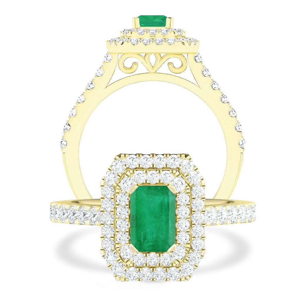 Yellow Gold - Emerald