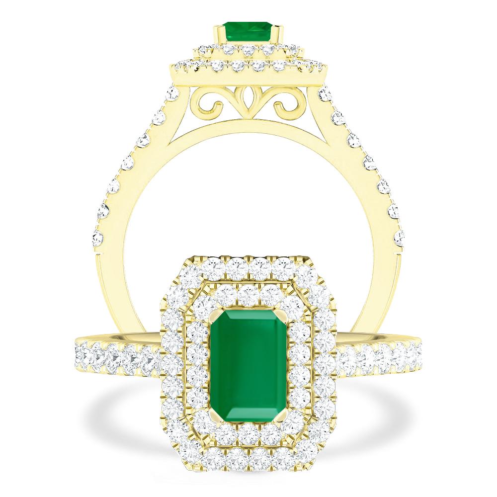 Yellow Gold - Emerald