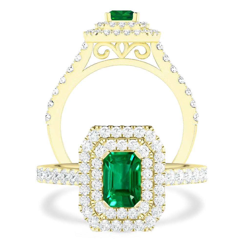 Yellow Gold - Emerald