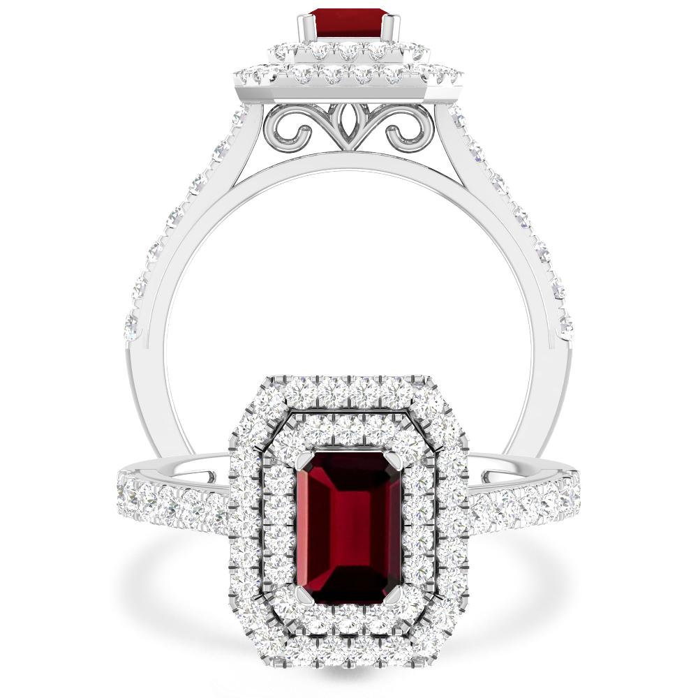 White Gold - Garnet