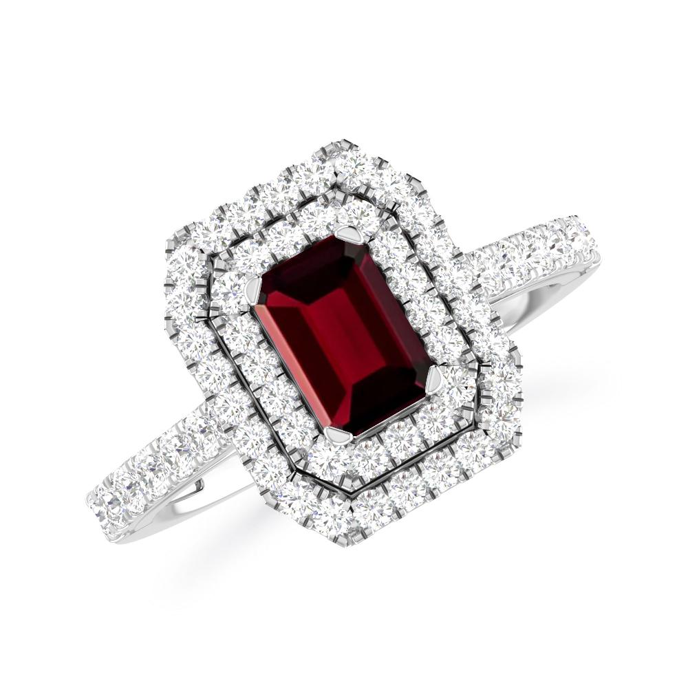 White Gold - Garnet