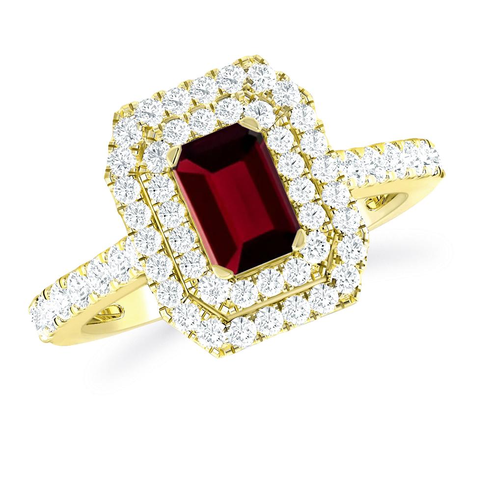 Yellow Gold - Garnet