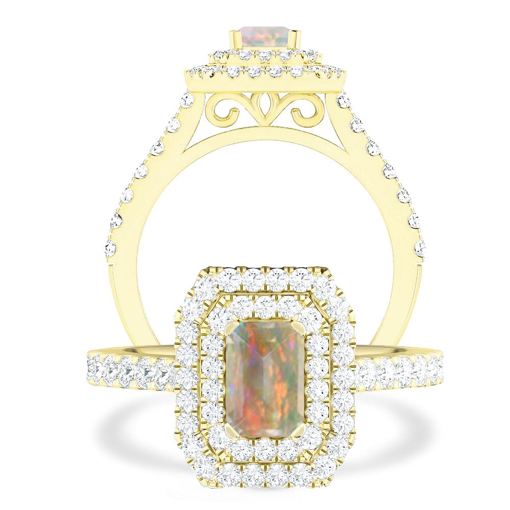 Yellow Gold - Opal