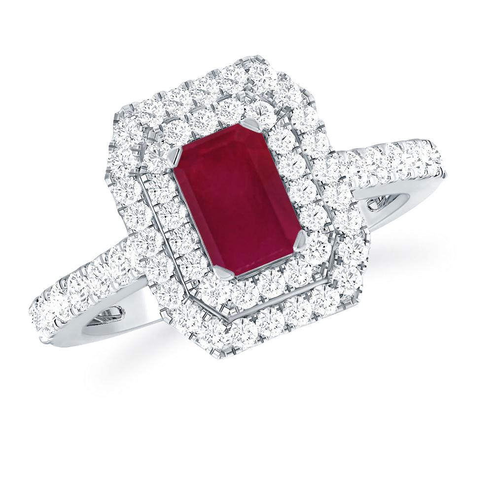 White Gold - Ruby