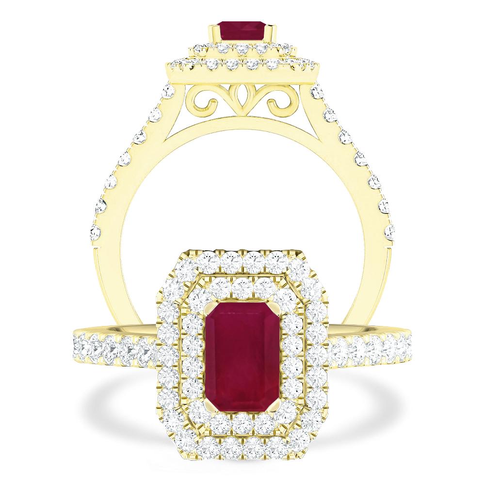 Yellow Gold - Ruby