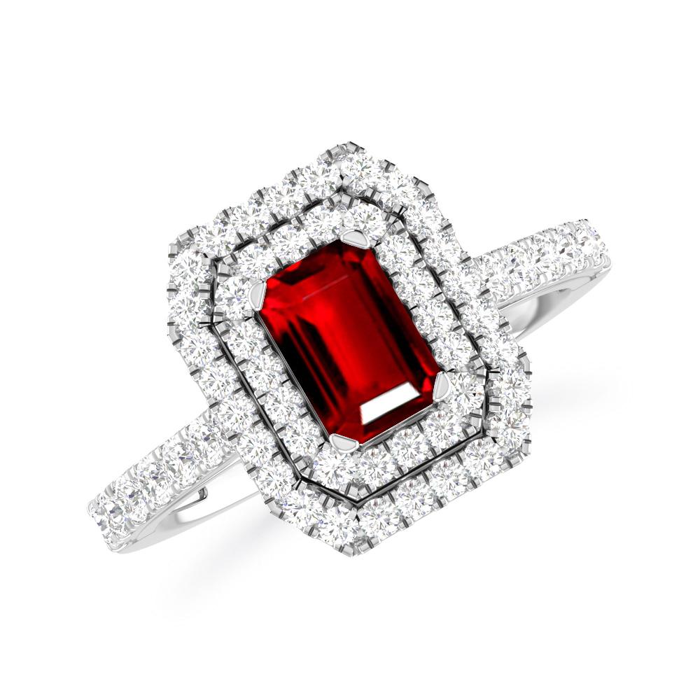 White Gold - Ruby