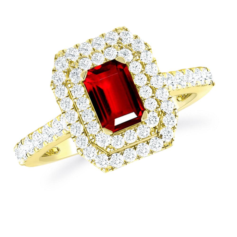 Yellow Gold - Ruby