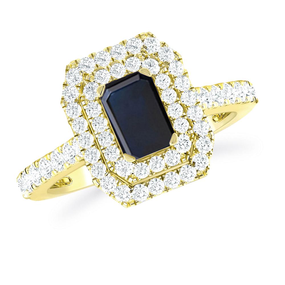 Yellow Gold - Sapphire