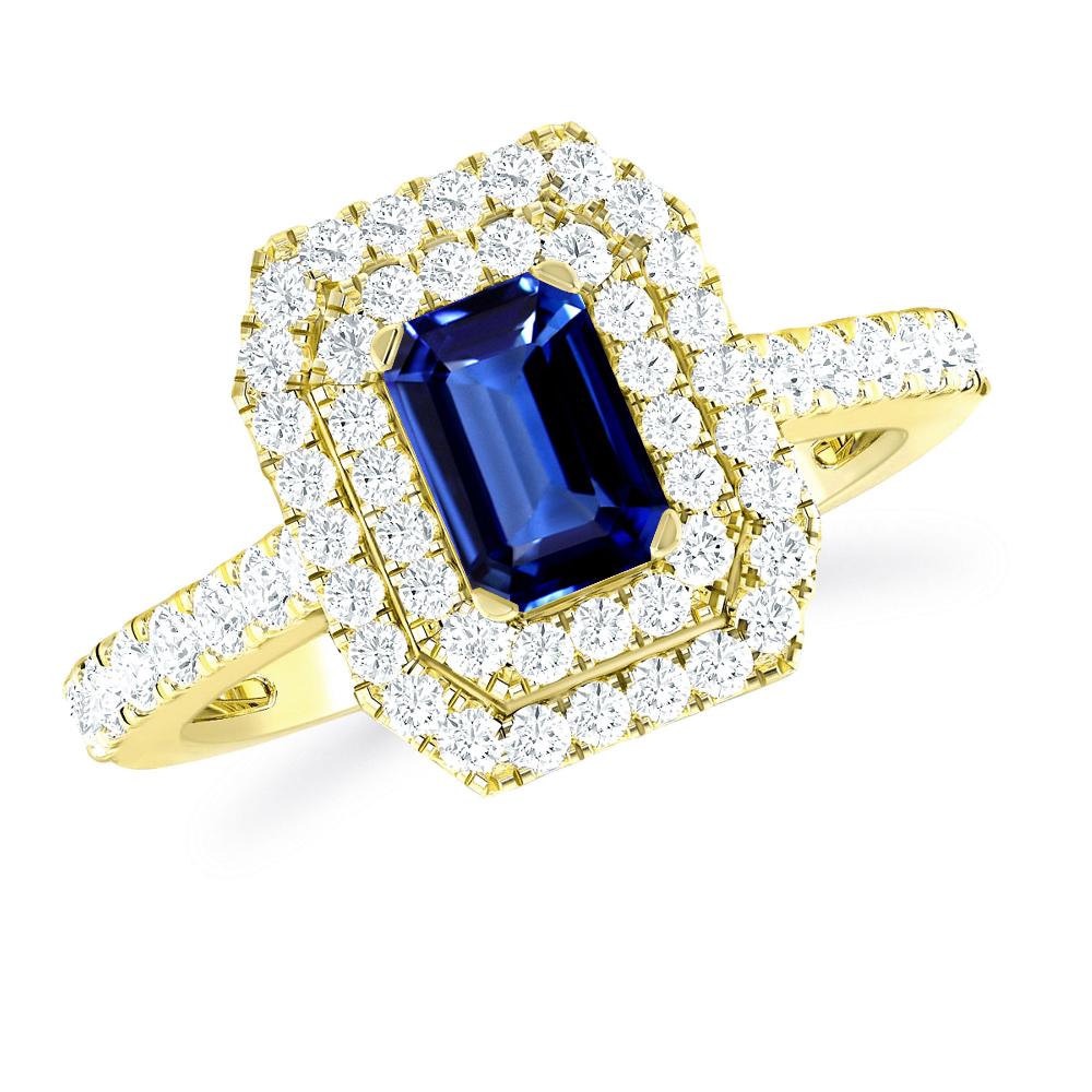 Yellow Gold - Sapphire