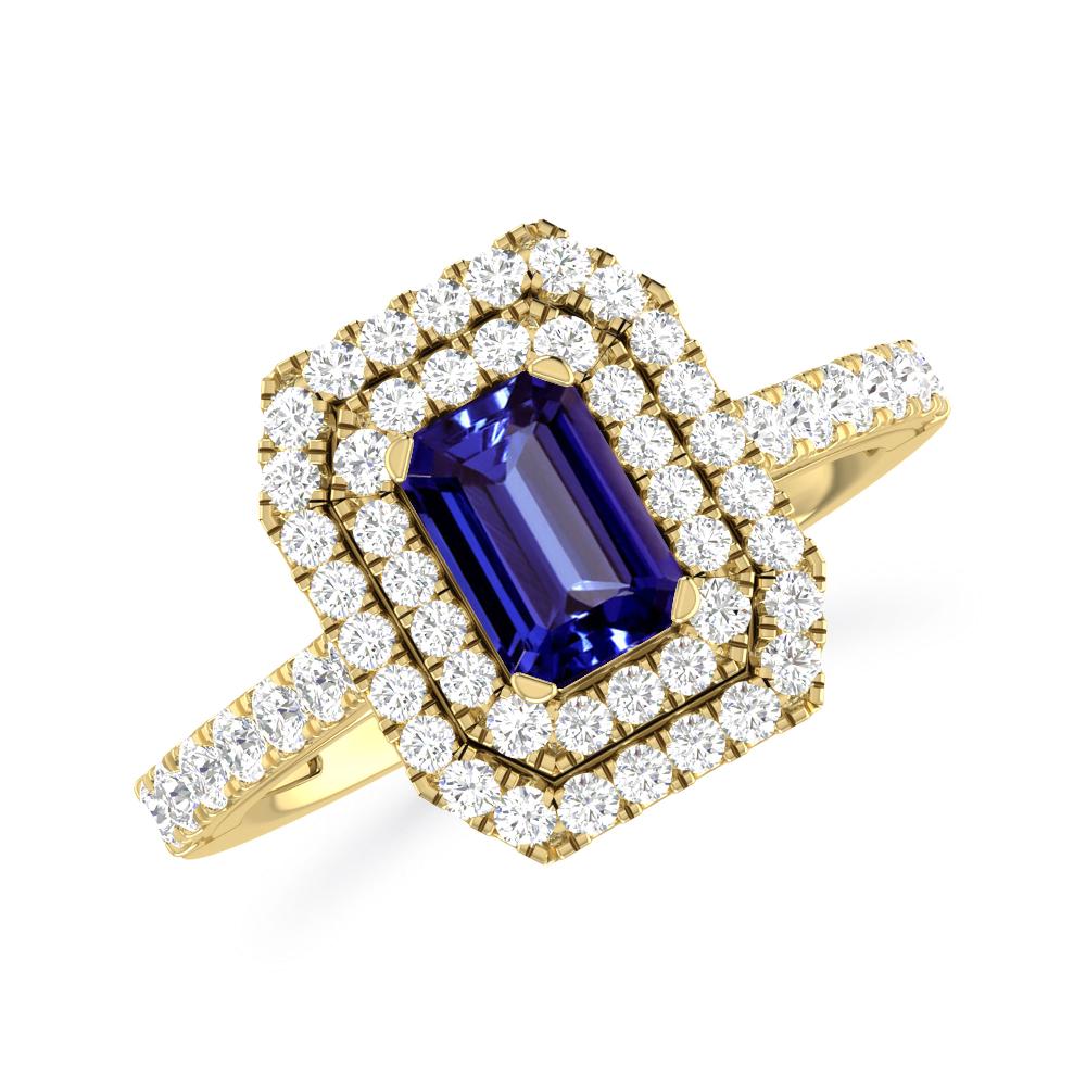 Yellow Gold - Tanzanite