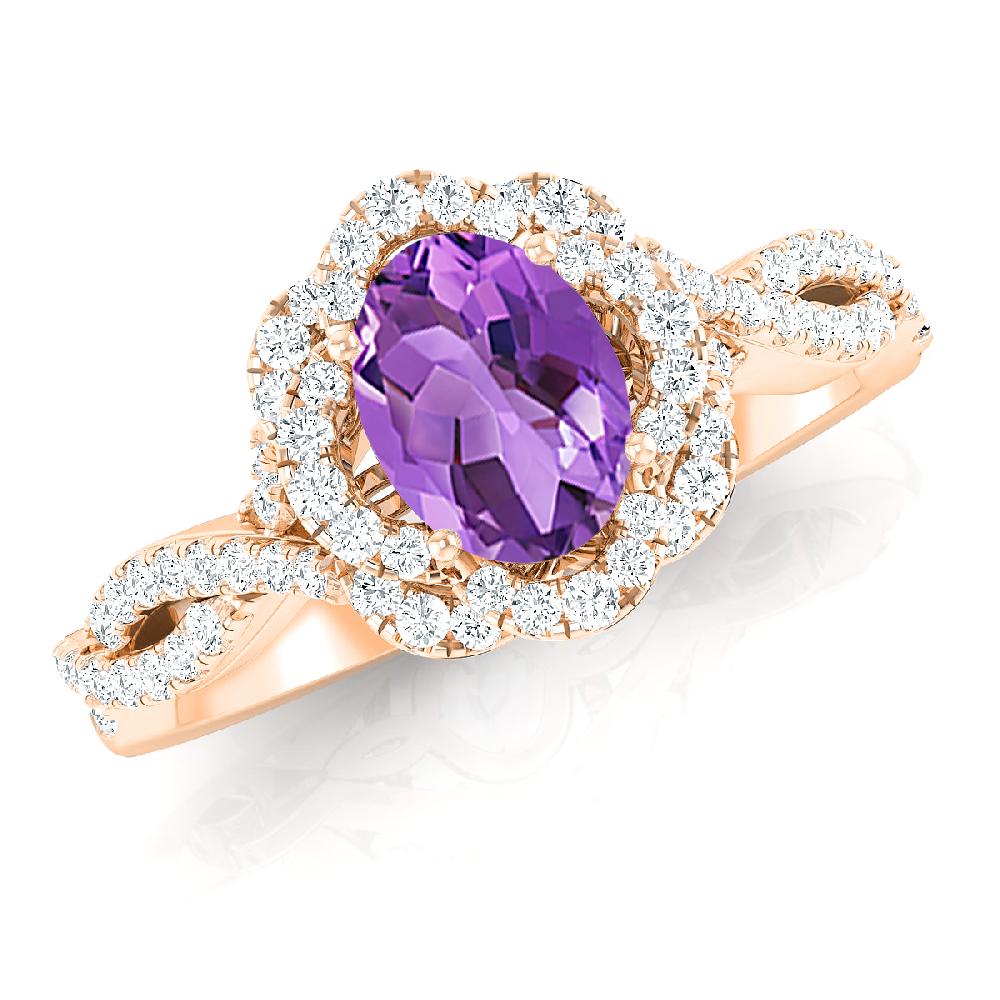 Rose Gold - Amethyst