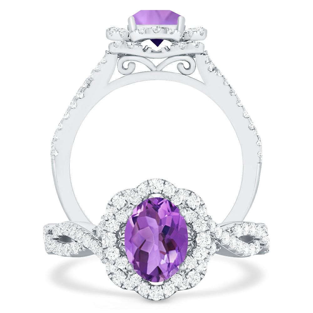 White Gold - Amethyst