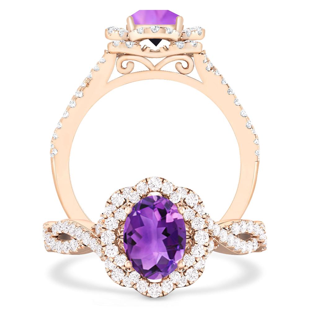 Rose Gold - Amethyst