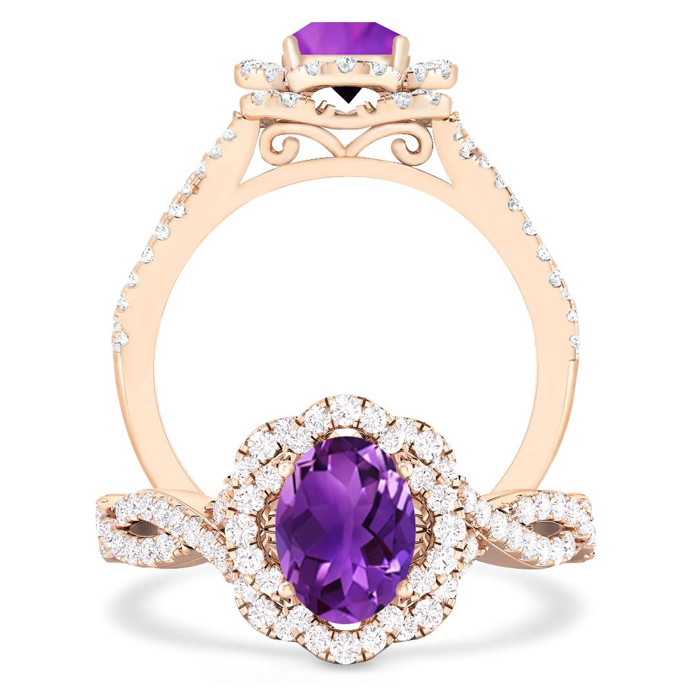 Rose Gold - Amethyst