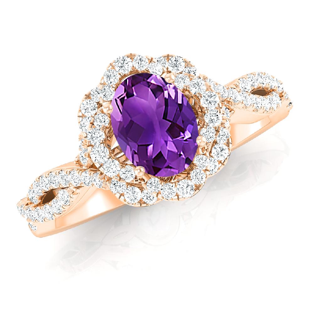 Rose Gold - Amethyst