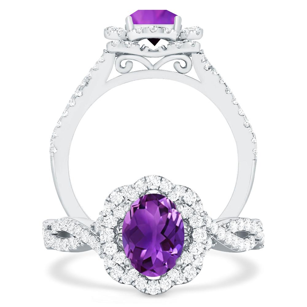 White Gold - Amethyst