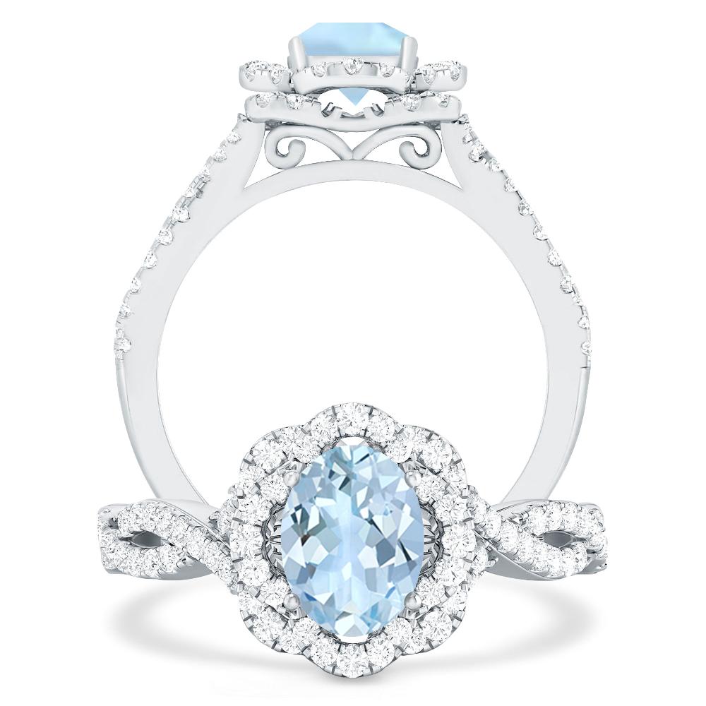 White Gold - Aquamarine