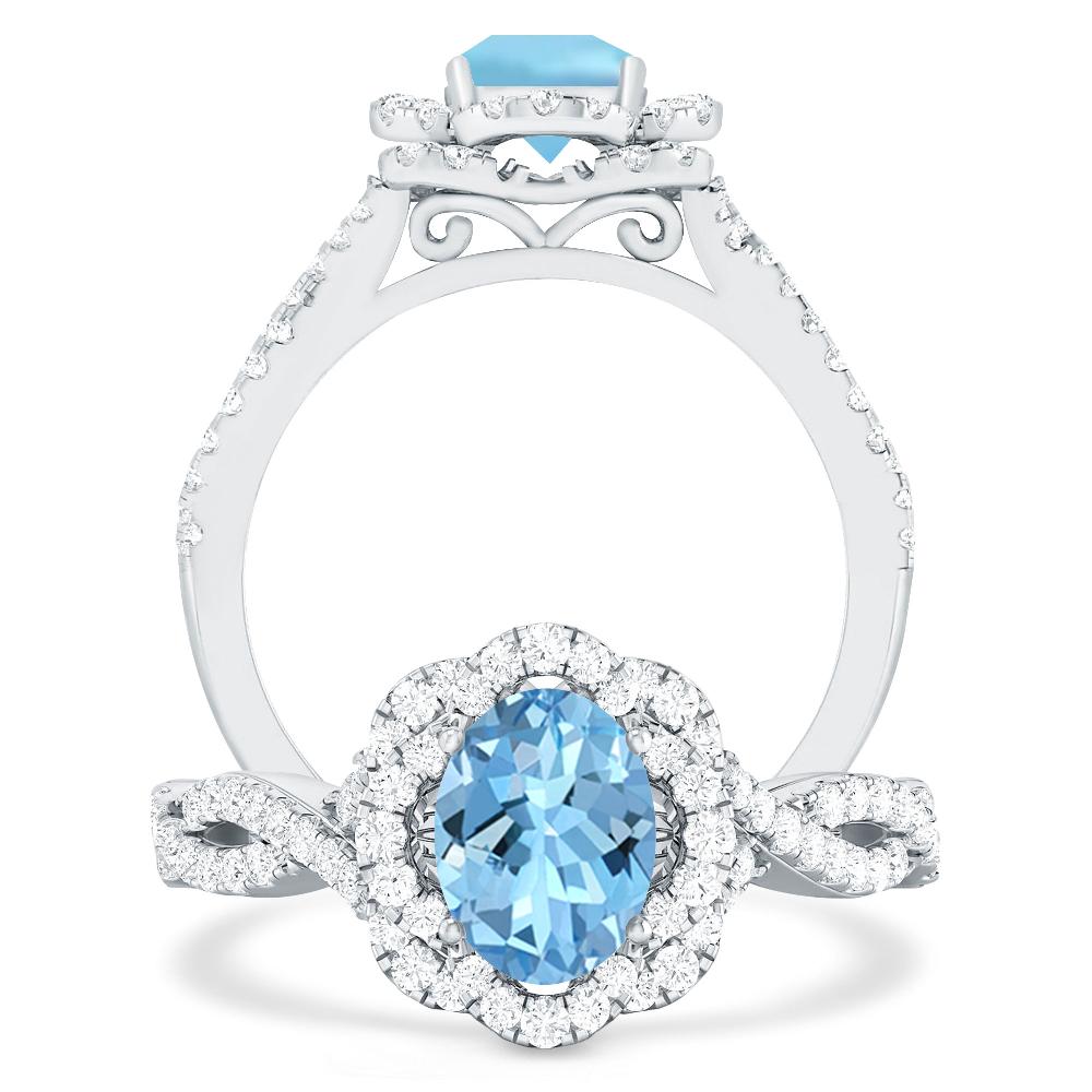 White Gold - Aquamarine