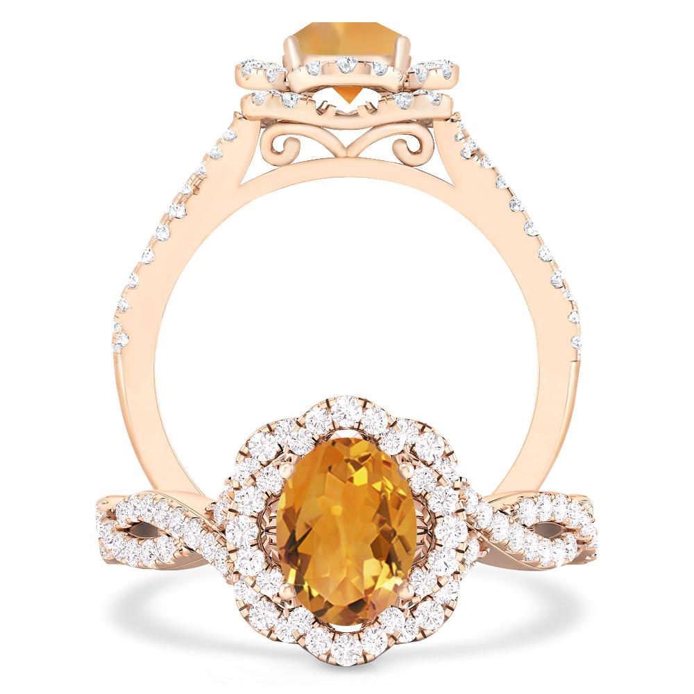 Rose Gold - Citrine