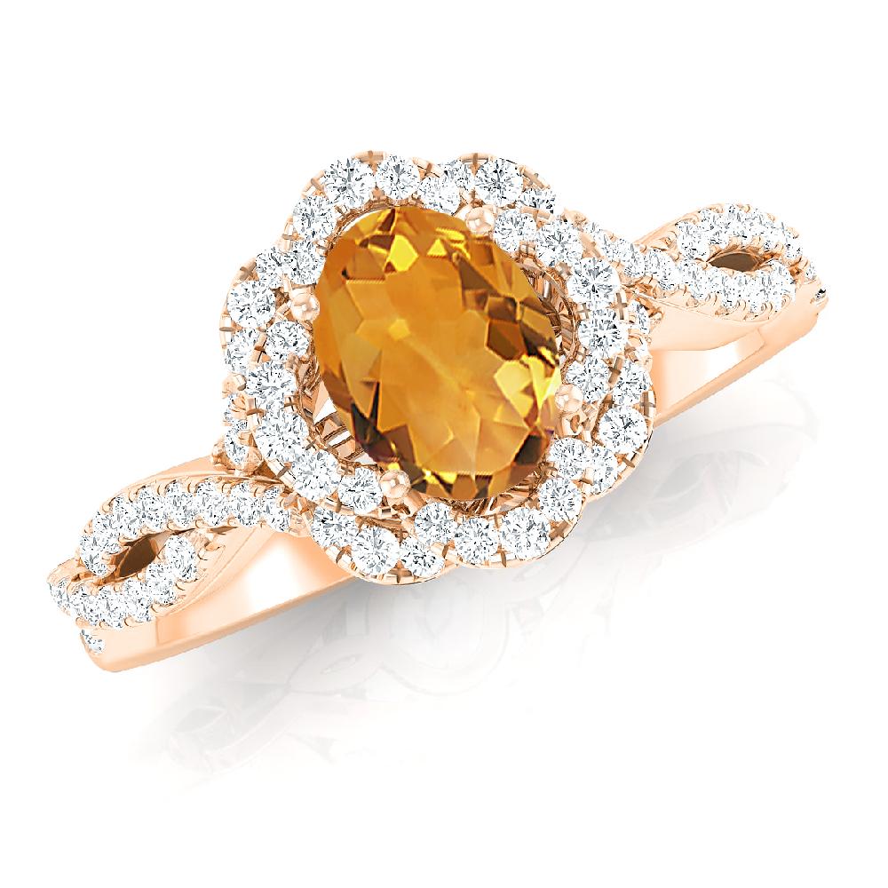 Rose Gold - Citrine