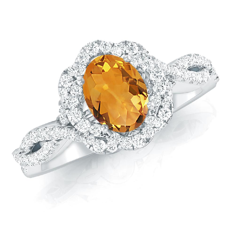 White Gold - Citrine