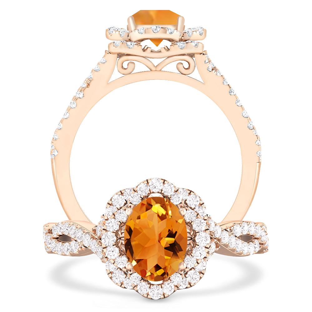 Rose Gold - Citrine