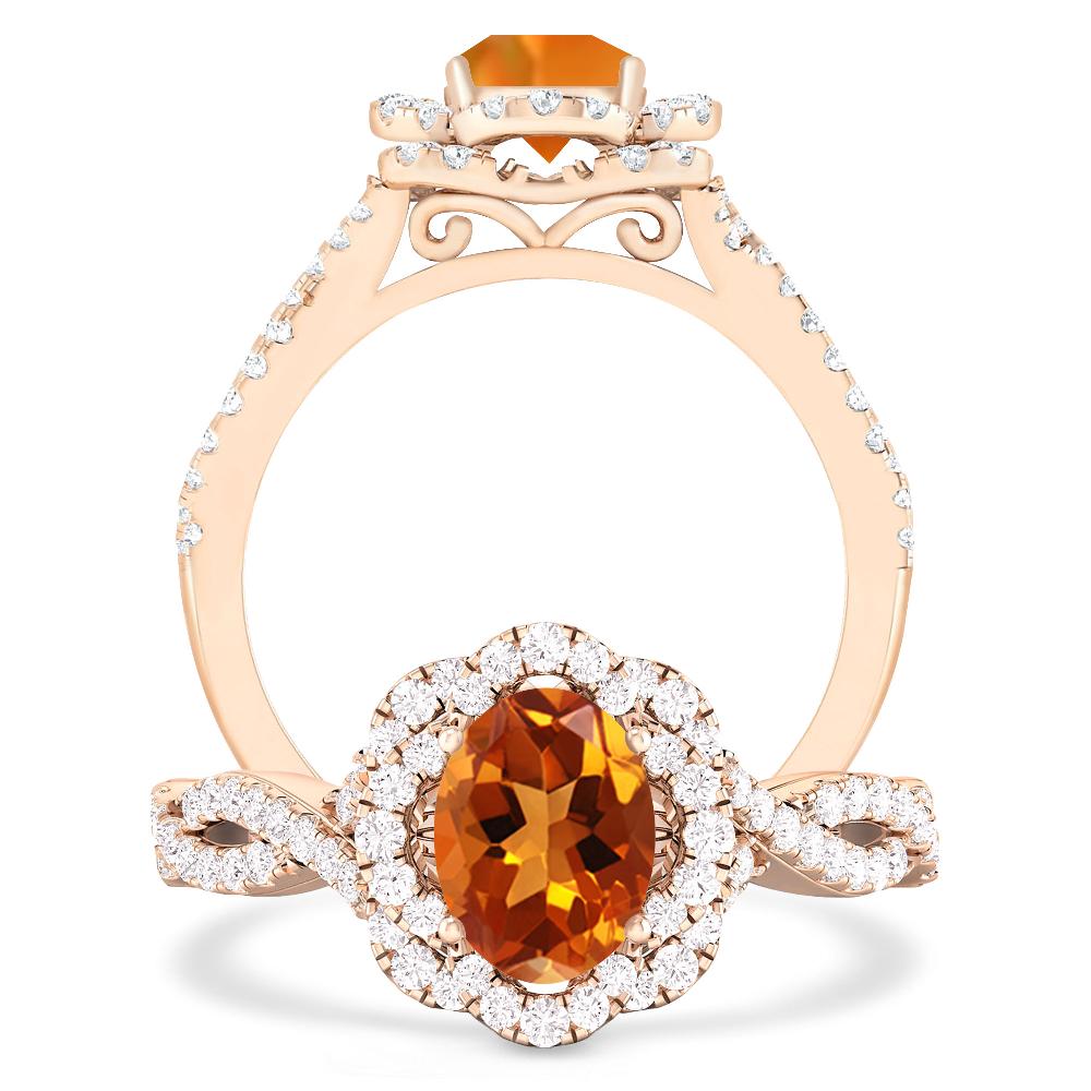 Rose Gold - Citrine