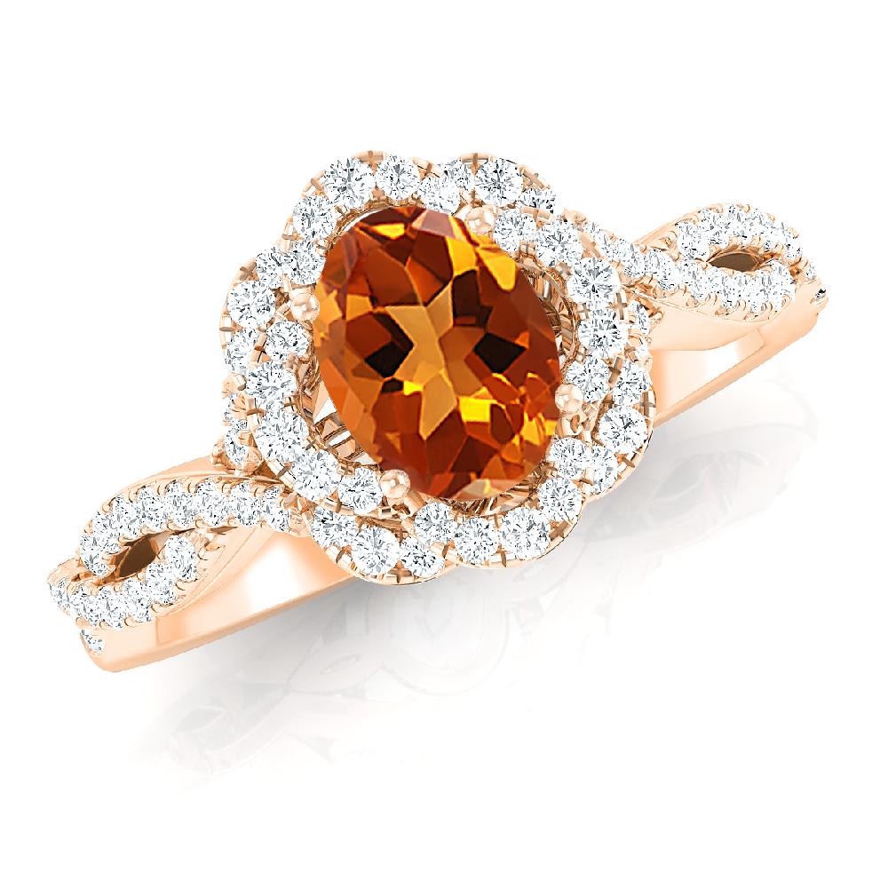 Rose Gold - Citrine