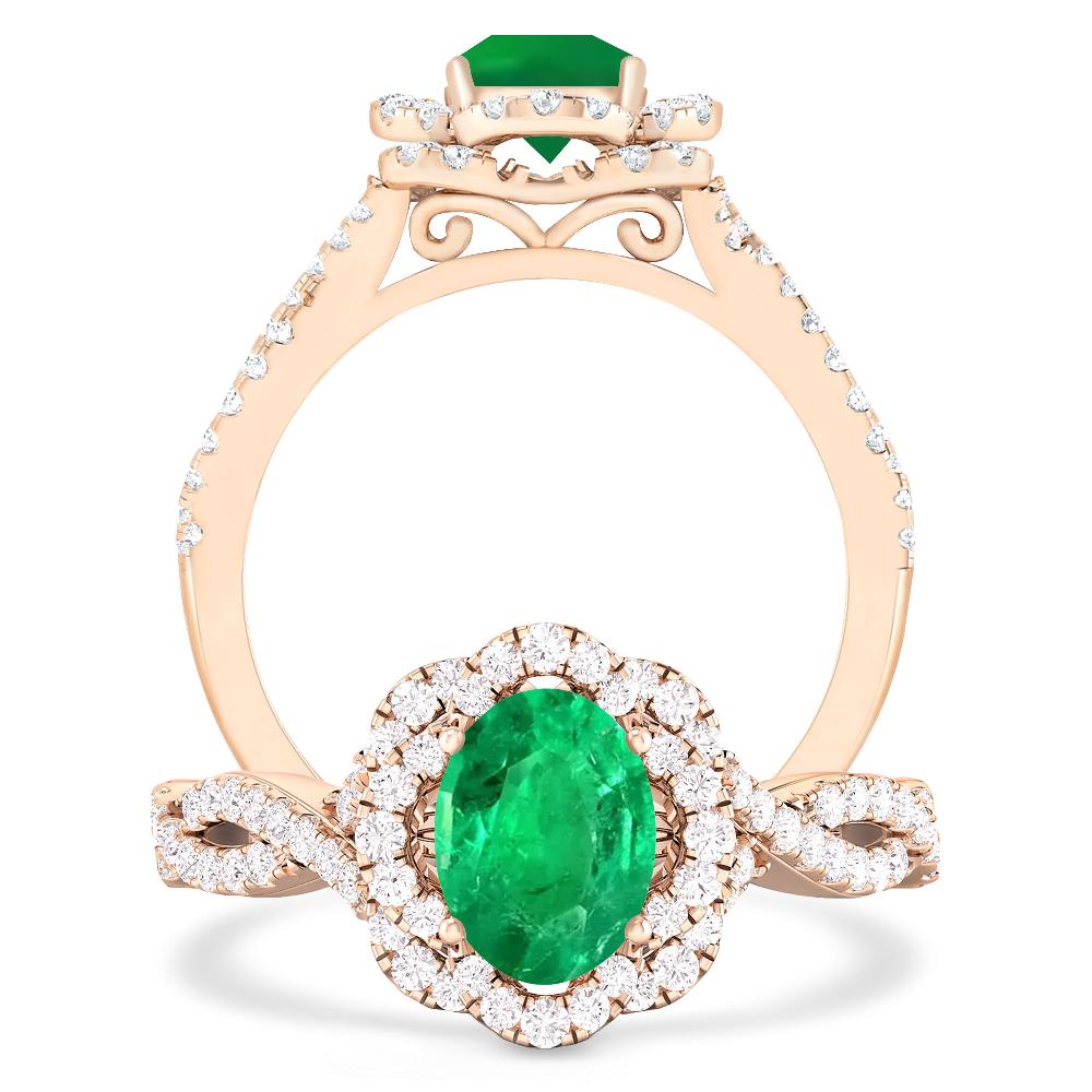 Rose Gold - Emerald