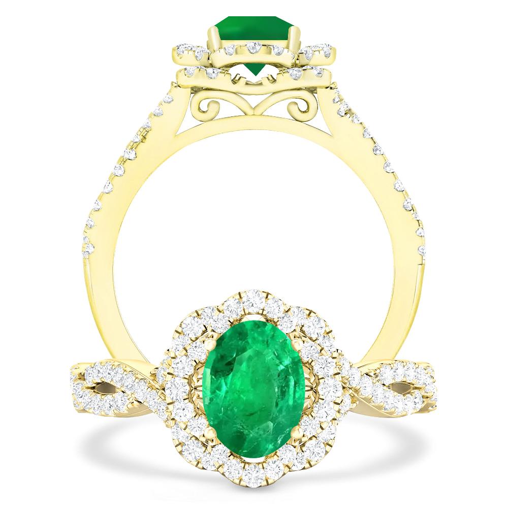 Yellow Gold - Emerald