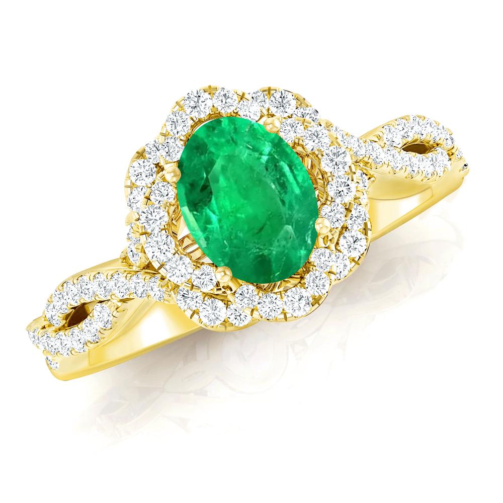 Yellow Gold - Emerald