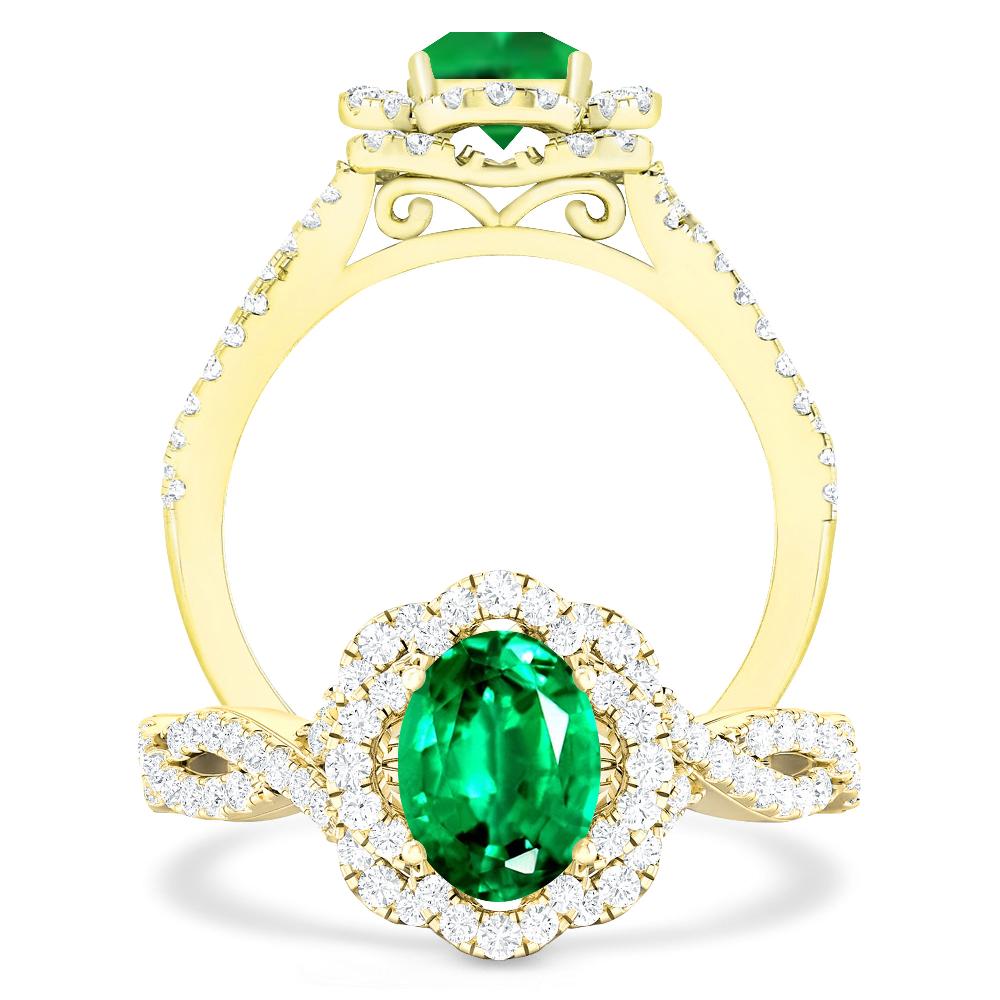 Yellow Gold - Emerald