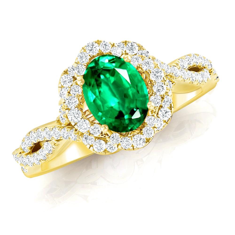 Yellow Gold - Emerald