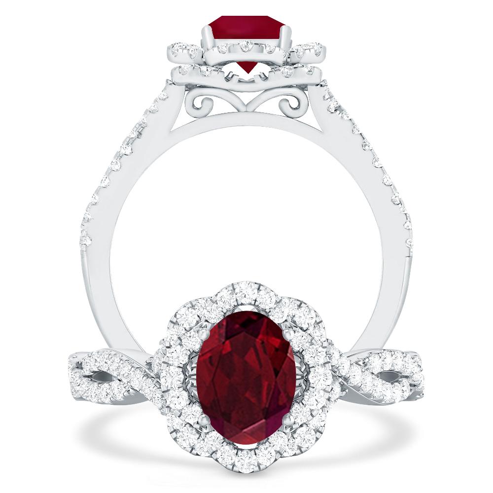 White Gold - Garnet